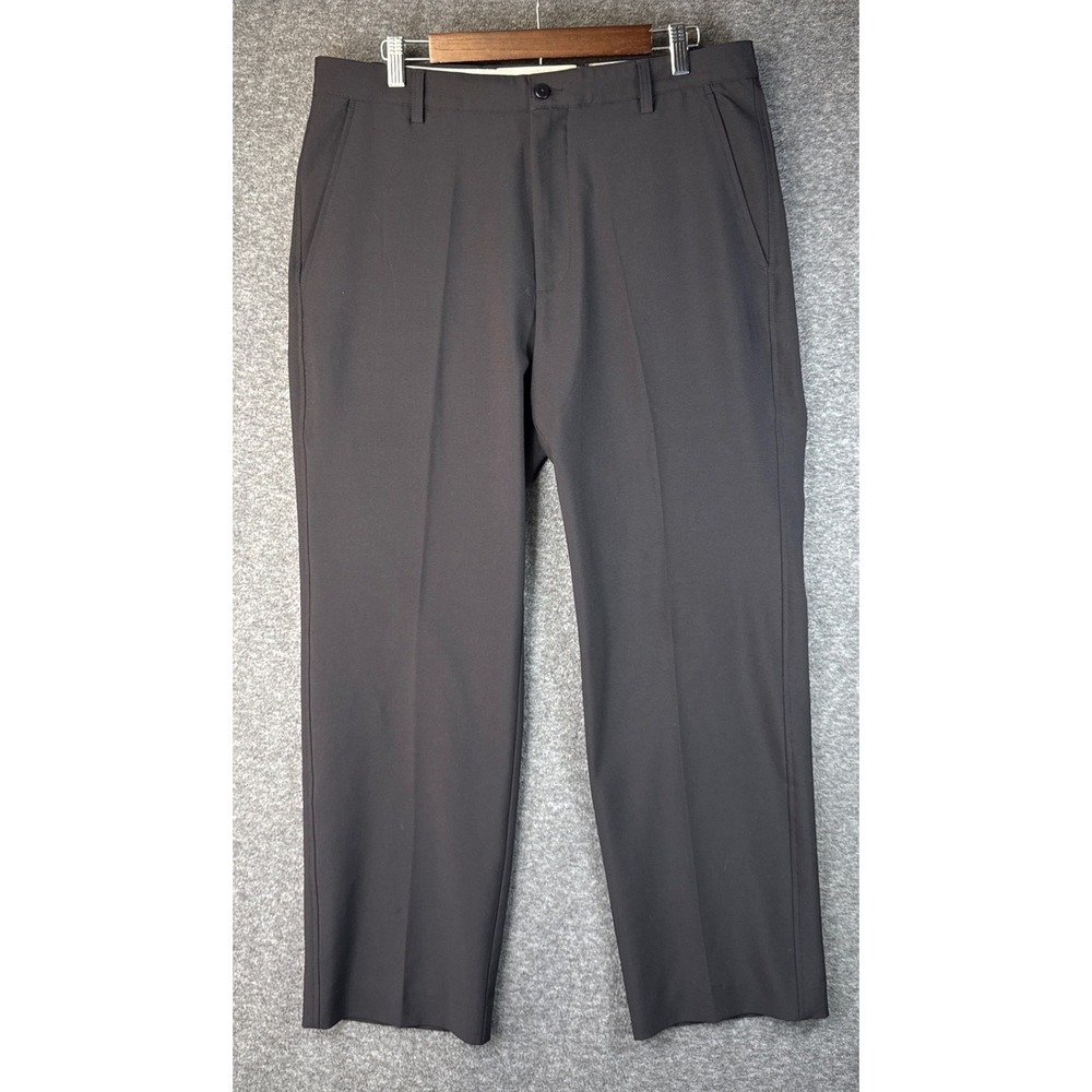 FootJoy 24101 Traditional Golf‎ Pants Black Poly Spandex Straight Leg Size 35X30